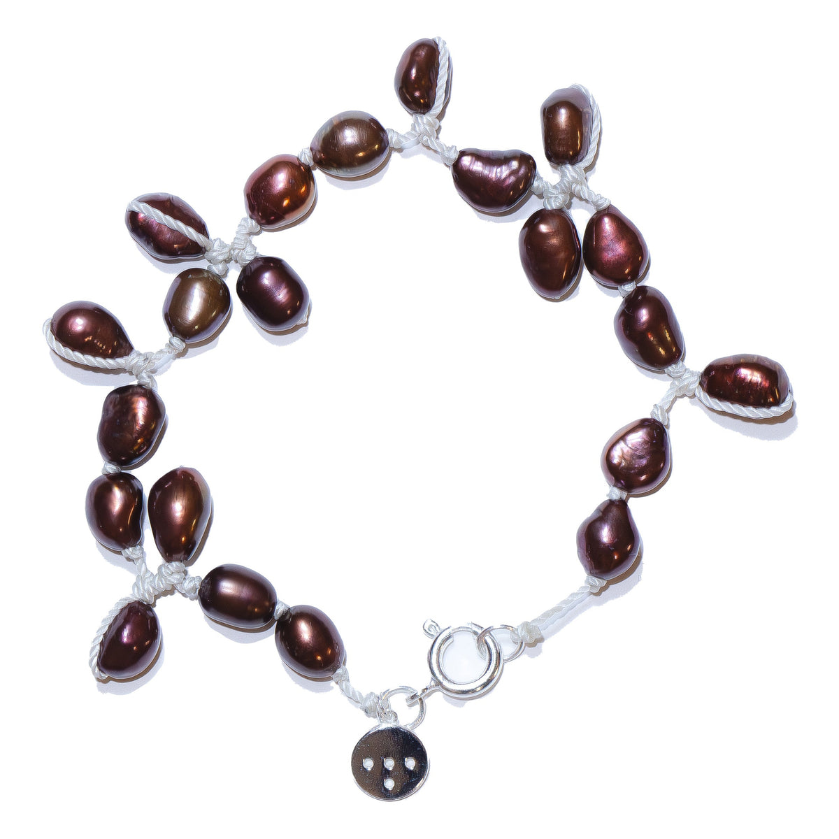 HECHICERA POLVORA BRONZE PEARL BRACELET