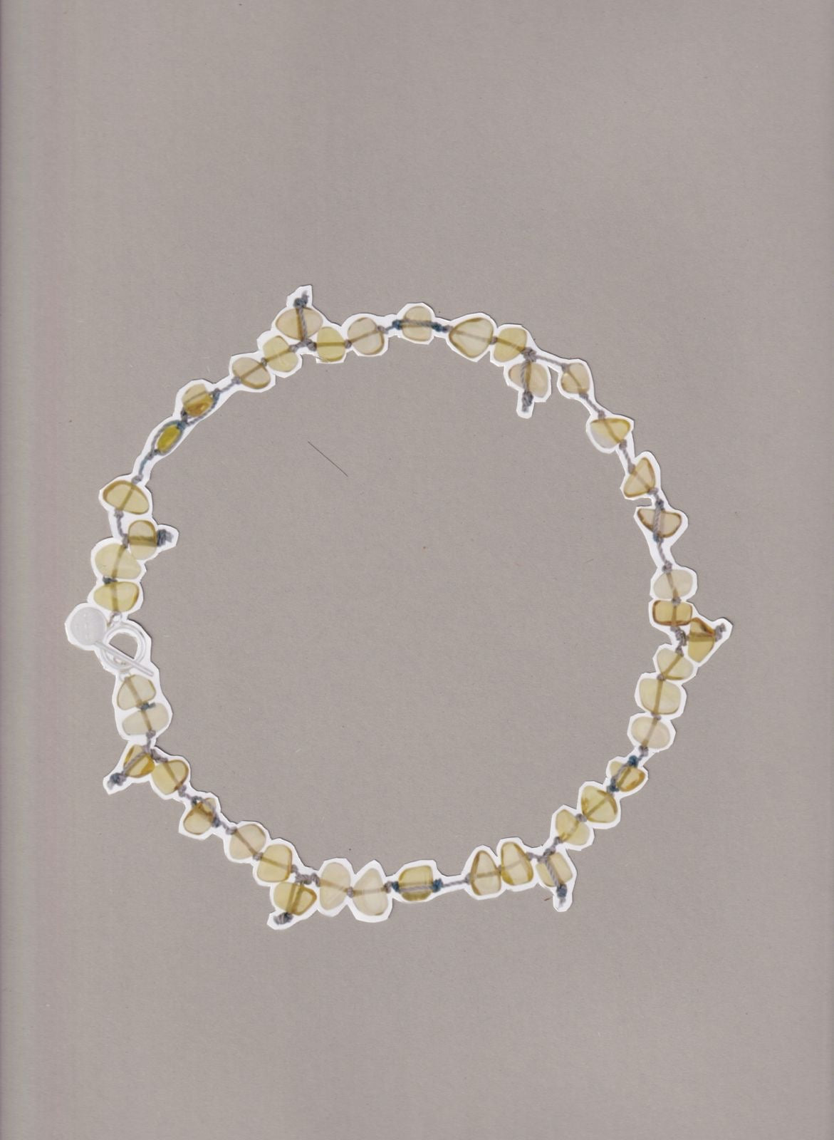 HECHICERA CHAMPAGNE QUARZE (BLUE) NECKLACE