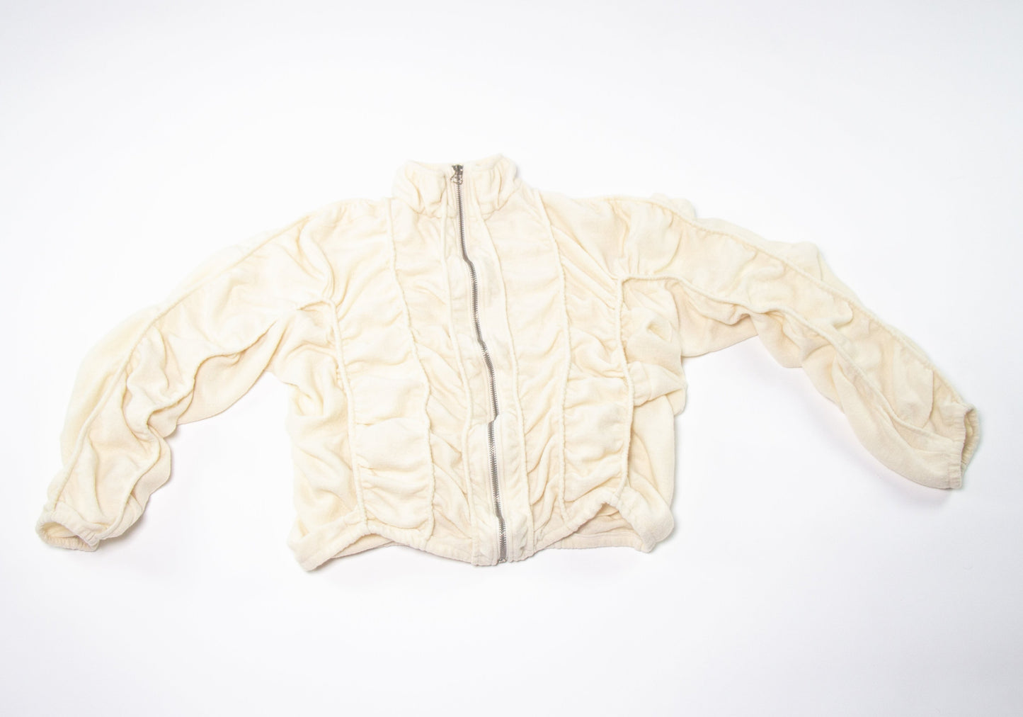 SCRUNCHED FELT WOOL JACKET