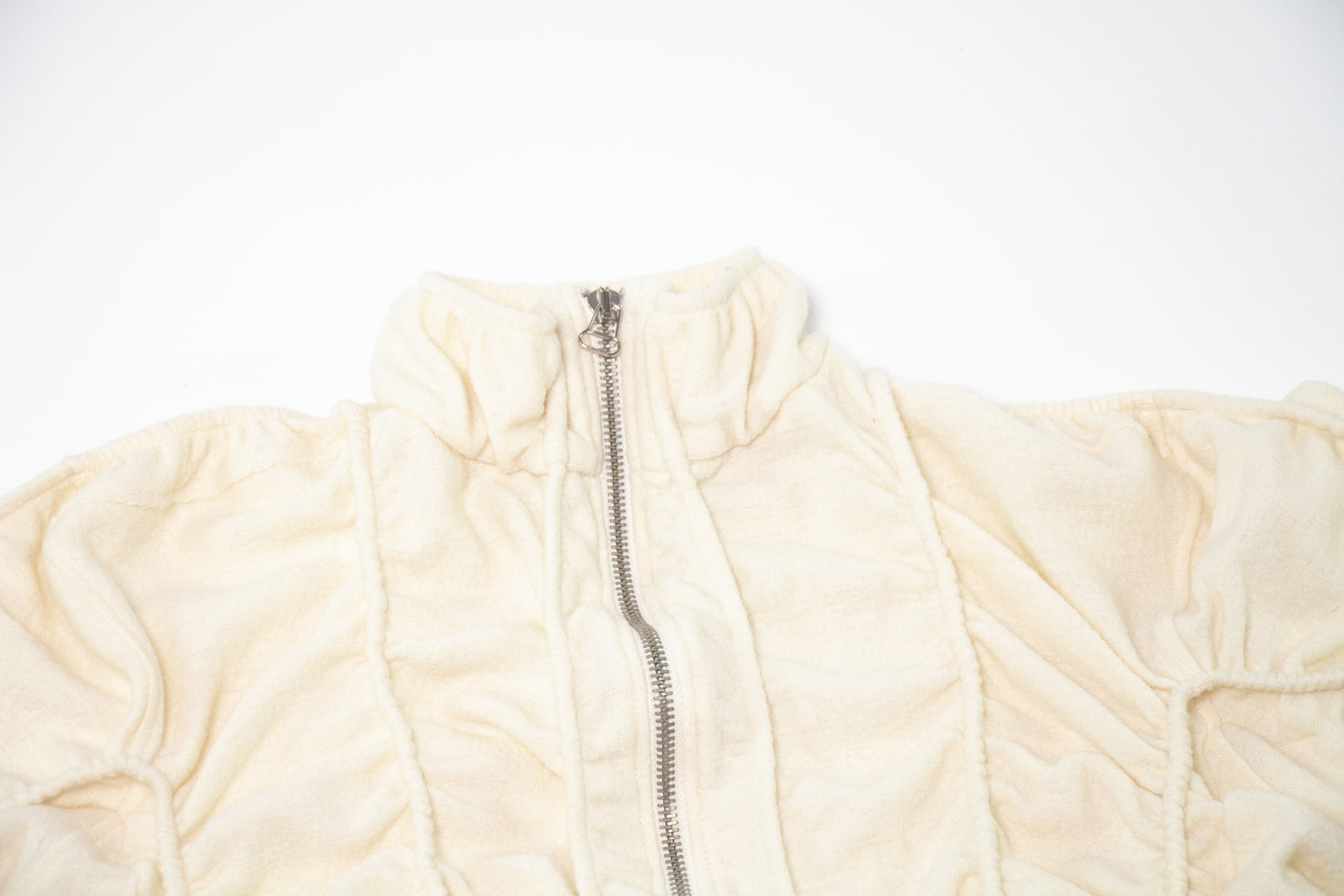 SCRUNCHED FELT WOOL JACKET