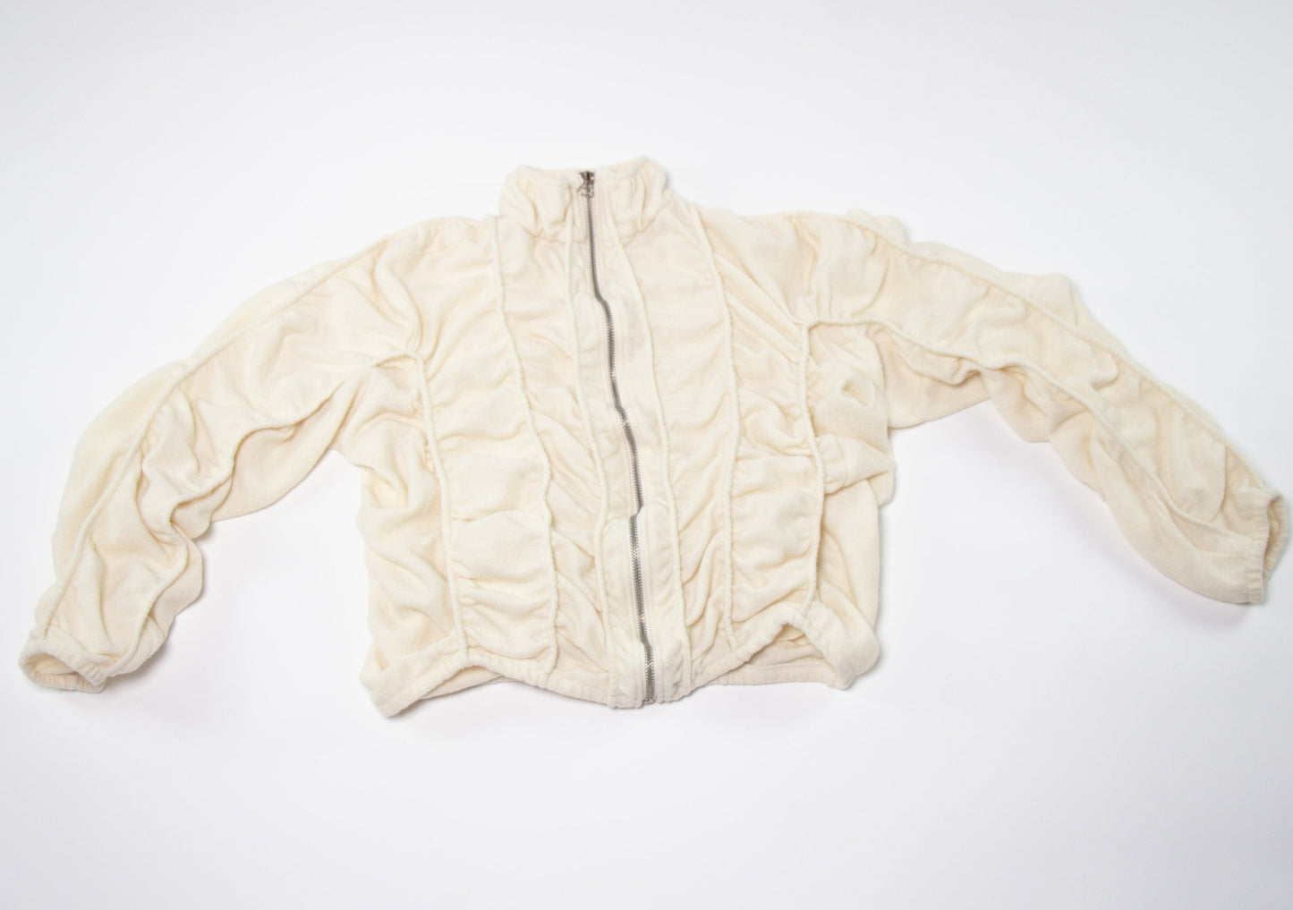 SCRUNCHED FELT WOOL JACKET