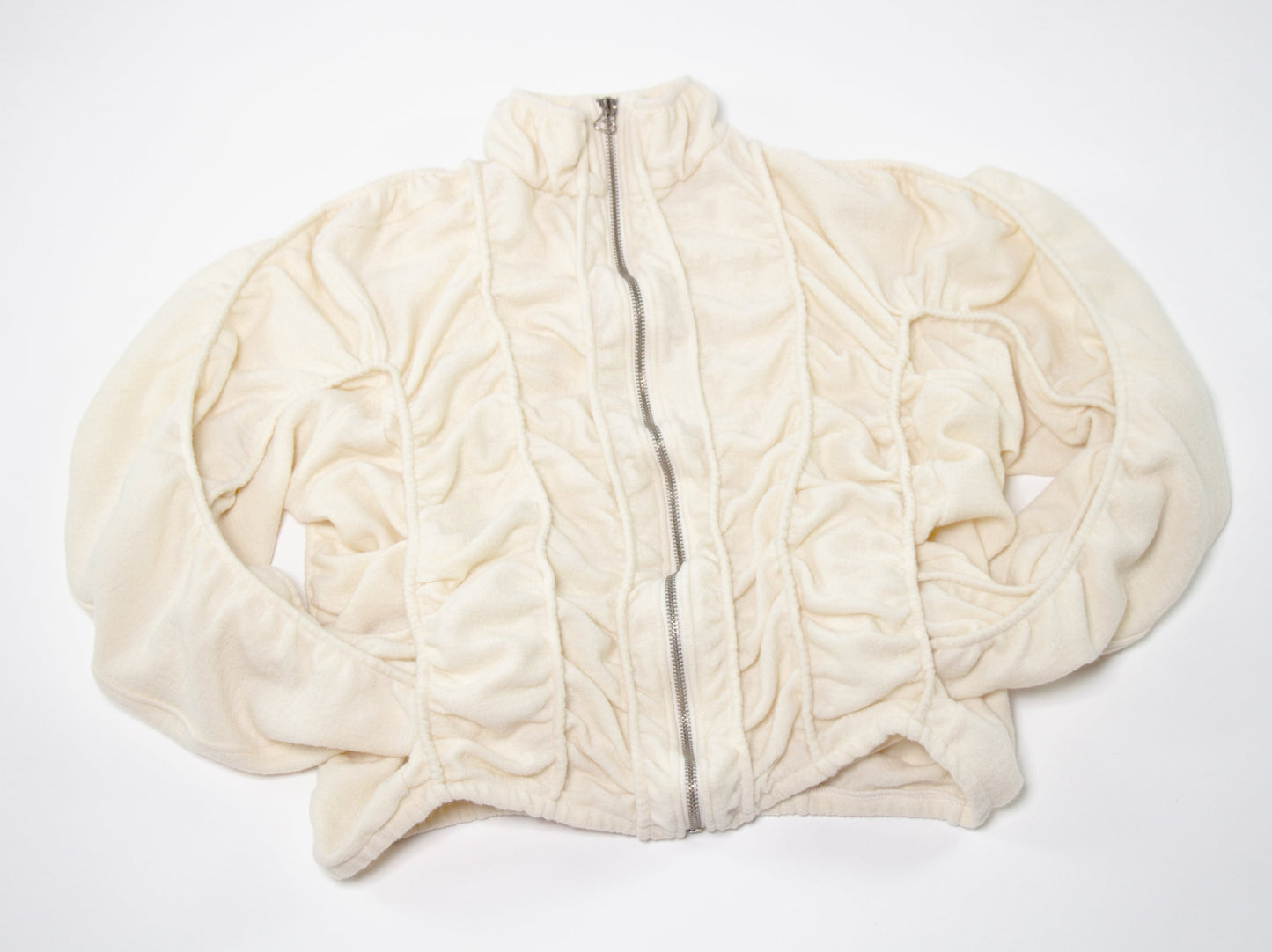 SCRUNCHED FELT WOOL JACKET