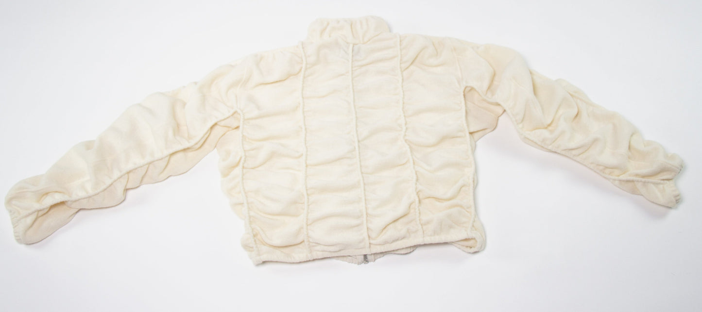 SCRUNCHED FELT WOOL JACKET