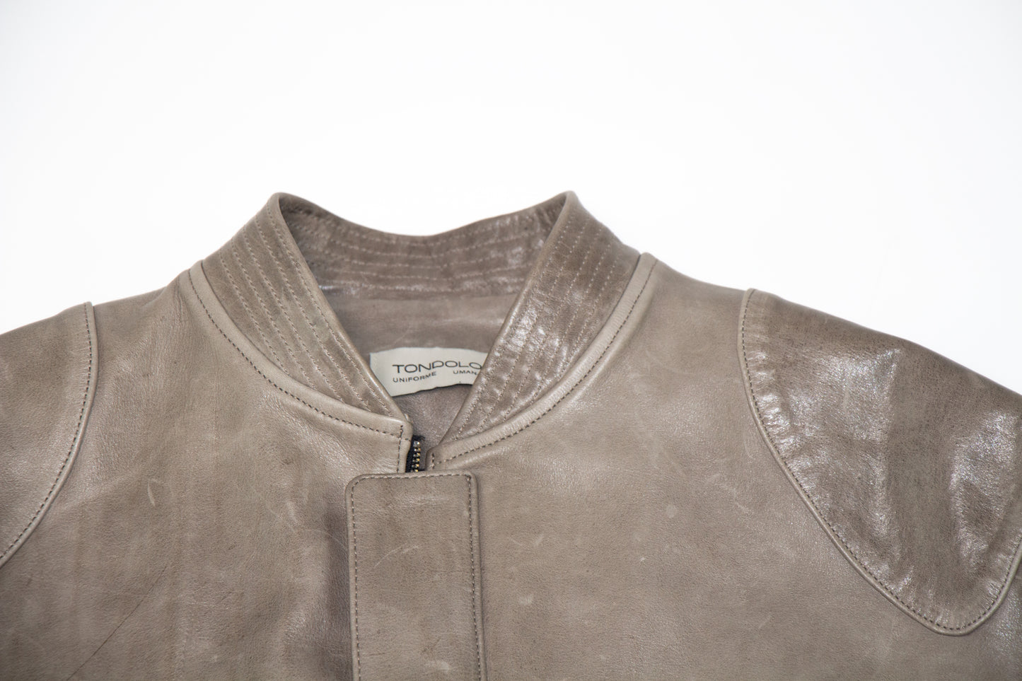 BOMBER LEATHER JACKET