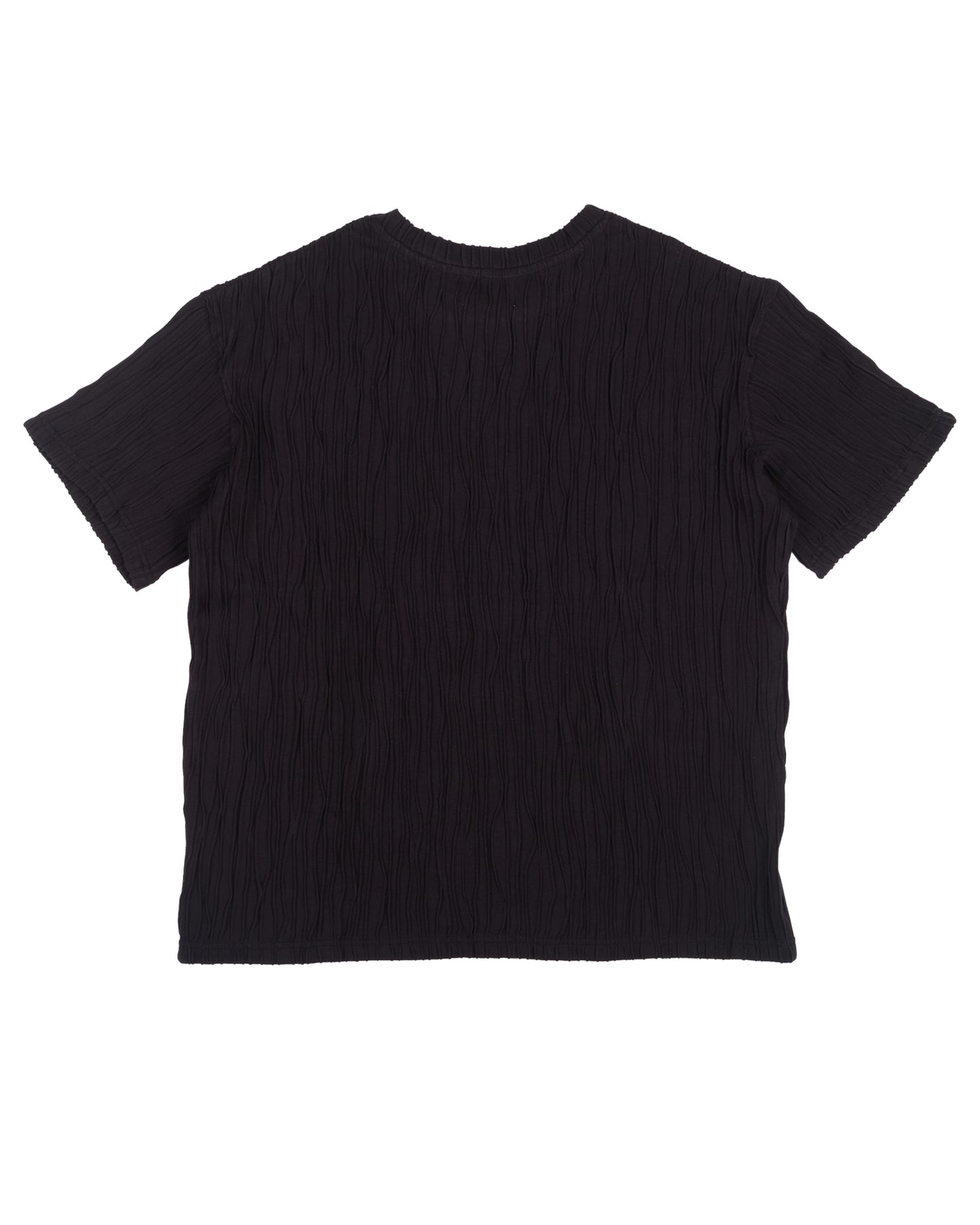 Gilled Short Sleeve T-Shirt in Meteorite Black