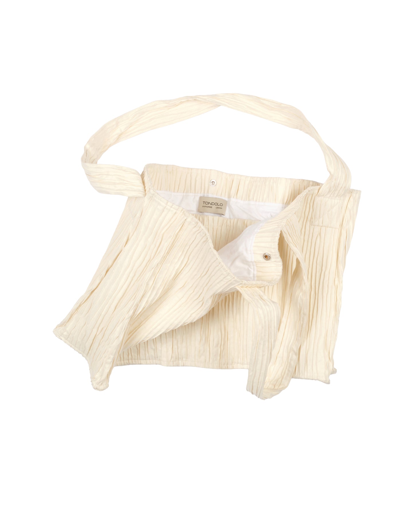 Gilled Bag in Cloud Cream