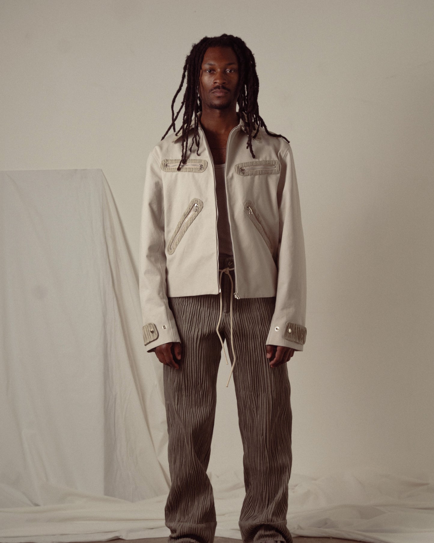Semi-Gilled Work Jacket in Silver Birch