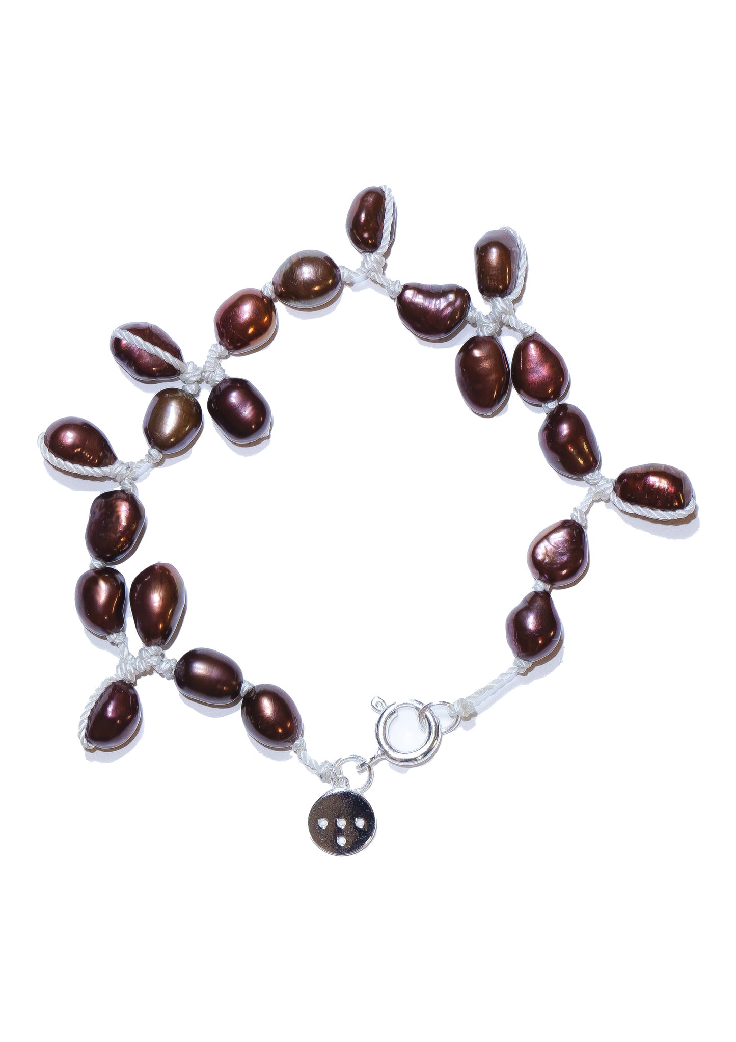 HECHICERA POLVORA BRONZE PEARL BRACELET