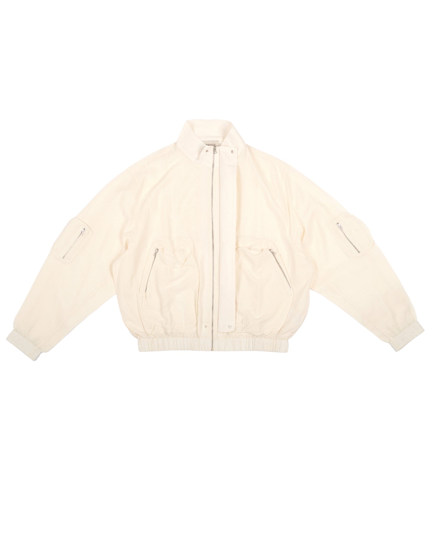Forager Track Jacket in Cloud Cream