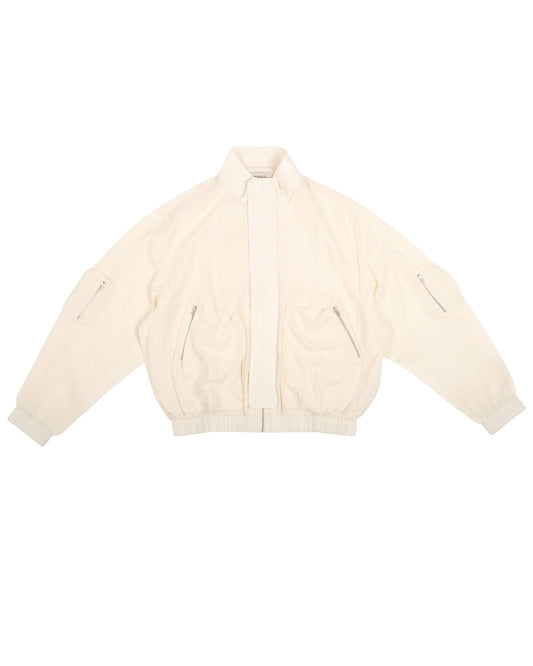 Forager Track Jacket in Cloud Cream