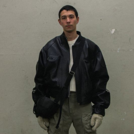 BOMBER LEATHER JACKET