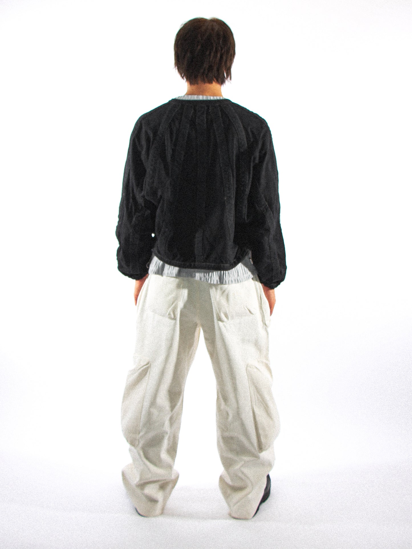 SACCHARINUM CARDIGAN IN METEORITE BLACK