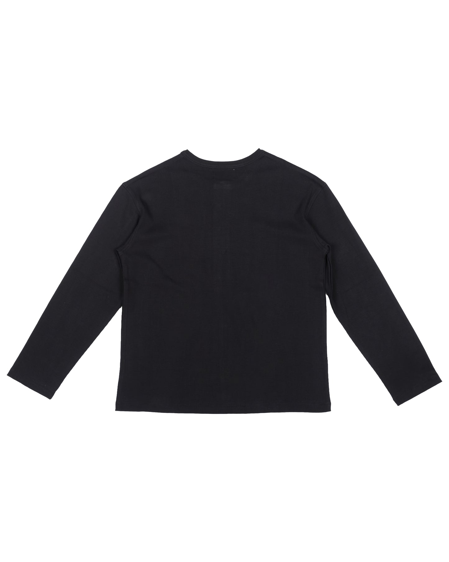 Long Sleeve Henley In Meteorite Black