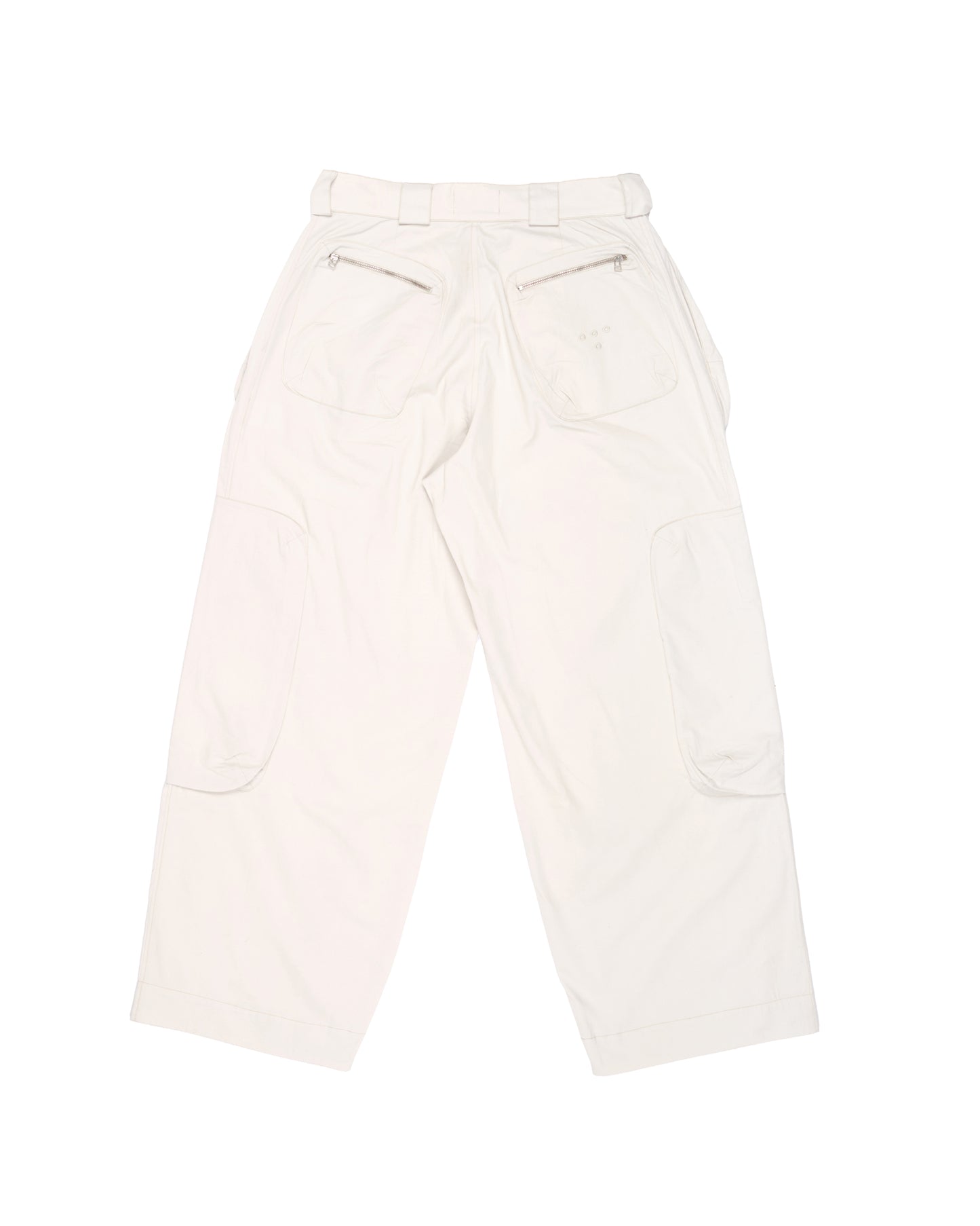 Luteus Cargo Trousers in Cloud Cream
