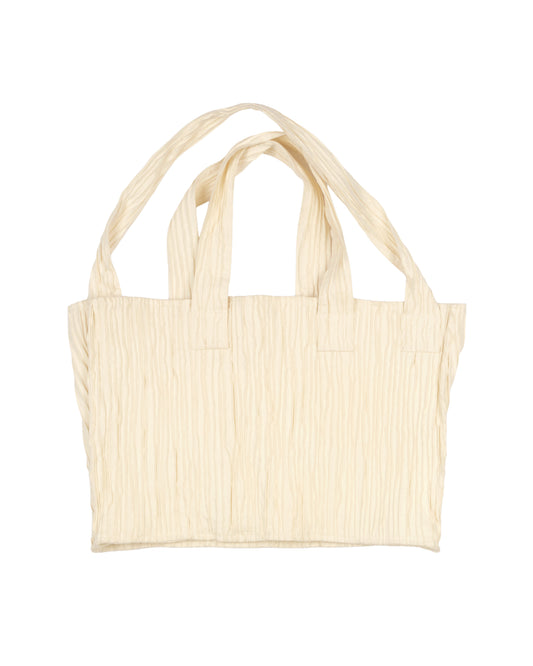 Gilled Bag in Cloud Cream