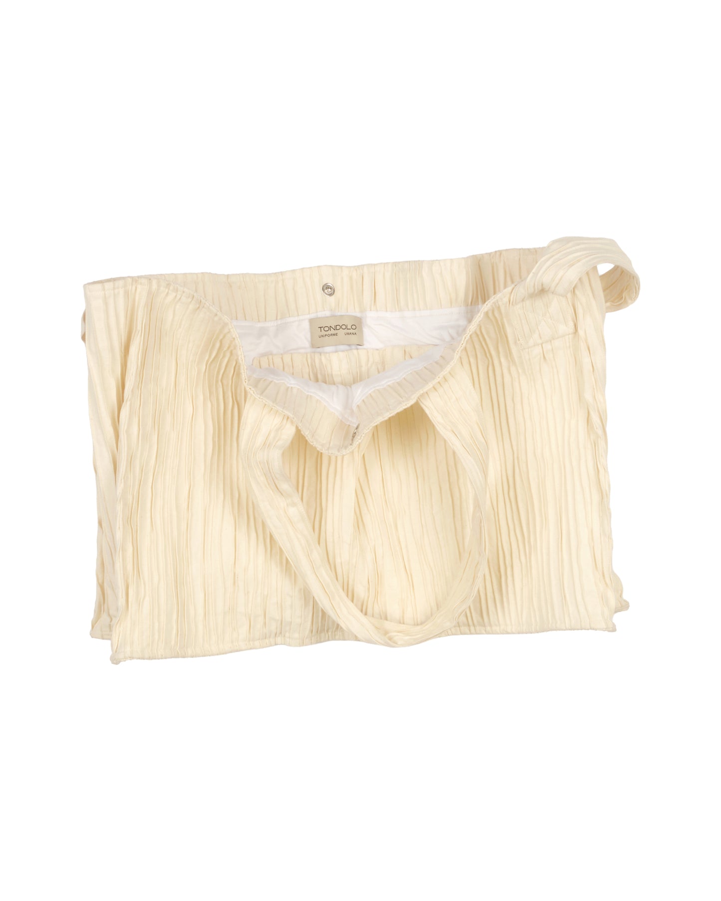 Gilled Bag in Cloud Cream