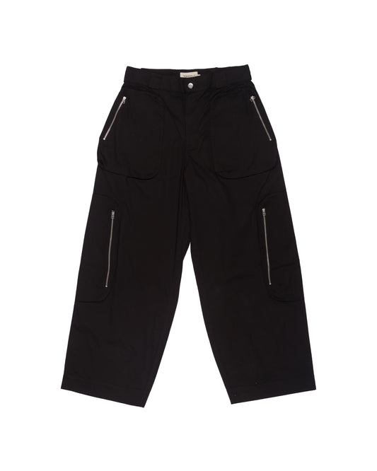 Luteus Cargo Trousers In Meteorite Black