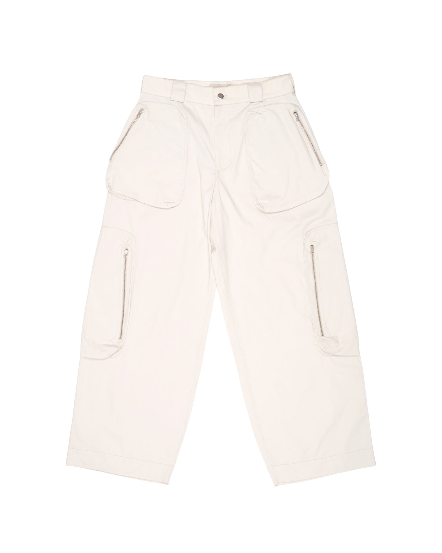 Luteus Cargo Trousers in Cloud Cream