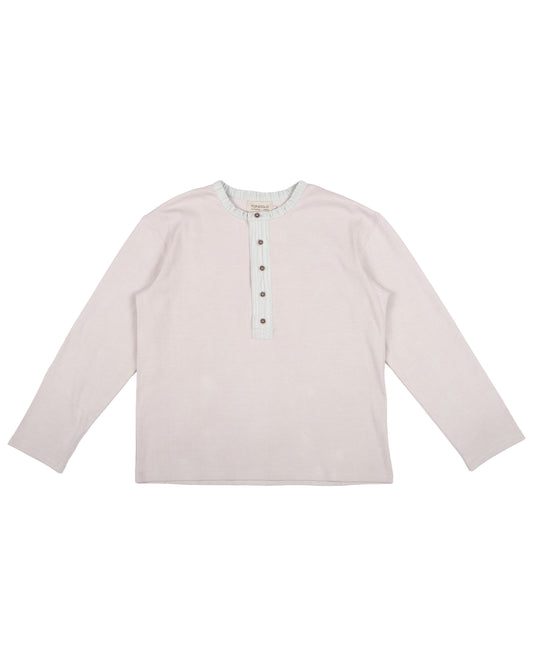 Gilled Henley in Silver Birch