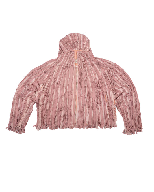 Off Cut Hoodie in Rose Pink